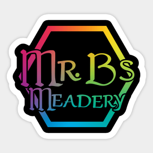 Mr. B's Meadery Rainbow Logo Sticker